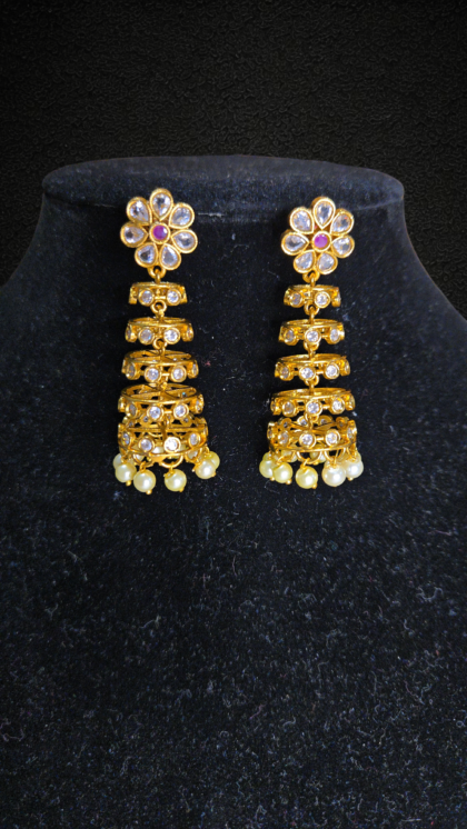 Layered Jhumka Earrings